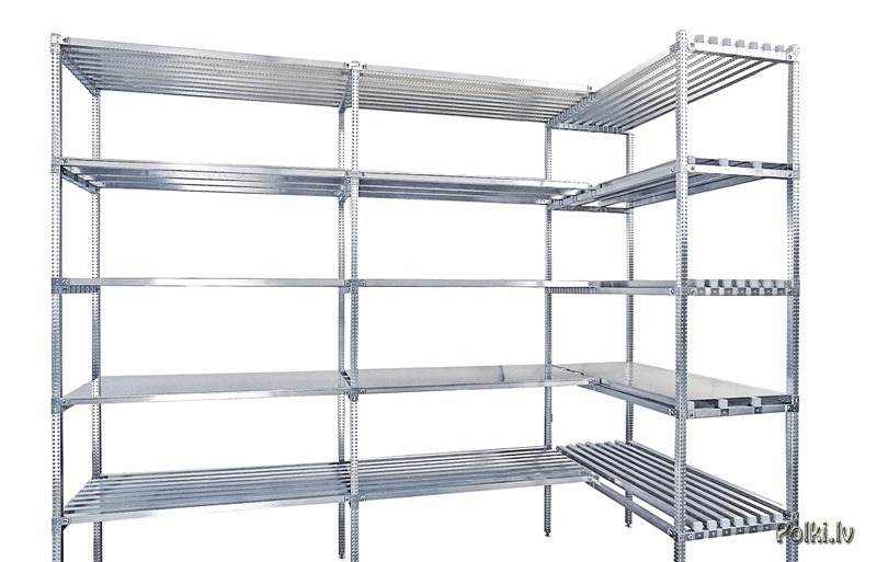 Stainless steel shelving